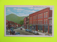 Vintage Main Street Looking West Galeton PA Postcard Potter County Hotel picture
