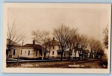 Woodward Iowa IA Postcard RPPC Photo Residence Street Houses Dirt Road c1930's picture