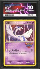 ACE 10 Lugia Rocks America Promo 29/115 ex Unseen Forces Rare Pokemon Stamp PSA picture