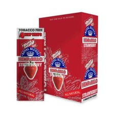 Hemparillo Strawberry Rillo Size - Full Box of 15 Pouches (4 Per Pouch) picture
