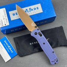 Benchmade Bugout 535FE-05 CPM-S30V Folding Knife Crater Blue Grivory Handle picture