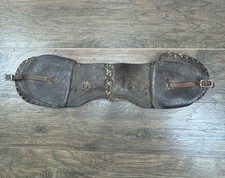 Original F. A. Meanea Leather Saddle Bags Western Rodeo Cowboy Early 1900’s picture
