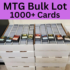 MAGIC THE GATHERING 1000 UNSORTED BULK MTG JOB LOT CARDS - MANY RARES + HOLOS picture
