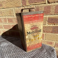 Original MOBILOIL BB Oil Tin Can picture