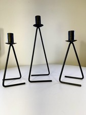 3 1950’s Atomic Style Candle Holder picture