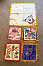 VTG 50s & 60s US Military Pillowcase Lot - Fort Lewis; Lackland; Marines; Army picture