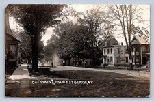 K7/ Genoa New York RPPC Postcard c1910 Main St Maple Homes 264 picture