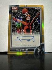 2026 Topps Chrome Marvel Daredevil Comic Book Artist Auto Frank Miller Gold /50 picture