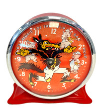 1934 Three Little Pigs & Big Bad Wolf Disney Ingersoll Alarm Clock picture