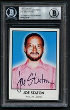 Joe Staton signed autograph 1992 Famous Comic Book Creators Business Card BAS picture