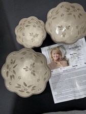 Temp-Tations Old World 3pc Set. .5qt, 1.0qt, And 1.5qt. Baking Dishes. New picture