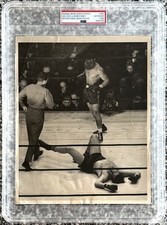 1942 Joe Louis “Louis Knocks Out Buddy Baer” PSA Type 1 Original Photo picture