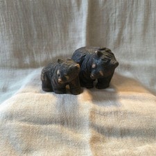 Scandinavian Vintage Tilgmans Tilgman Parent and Baby Bear Pottery Sweden picture