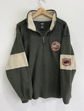 Vtg Outdoor Outfitters Fleece Gander moose sweater animal picture