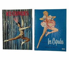 Vintage Pair Ice Capades Programs Staff Performers Photos Costumes 1957 1968 picture
