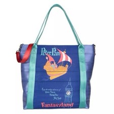 NEW Harveys Disney FantasyLand Peter Pan's Flight Attraction Poster Tote picture