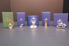 Swarovski 5 Pieces Crystal Memories Miniature with Gold Accent - Collection Lot picture