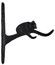 DeLeon Collections Cast Iron Bear on Tree Wall Hook, Large 7.75-inches picture