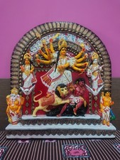 Big Size Durga Idol, 24 Inch Durga Murti, Full Family Durga Statue, Durga Murti picture