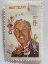 1968 Walt Disney US Postage Stamp Tribute THE DISNEY WORLD Vintage RARE picture