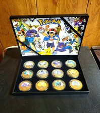 2013 24K Gold Plated 12 Piece Pokémon Collector Set. Highly Collectible picture