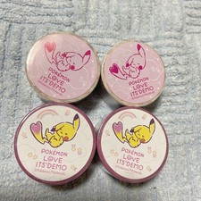It's Demo Pokémon Collaboration Masking Tape - 4 sets total Pikachu Unused Japan picture