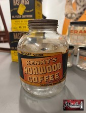 Vtg. 1960's KENNY'S NORWOOD COFFEE Jar picture