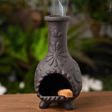 MOUGIGI Black Flower Palo Santo Holder Incense Burner picture