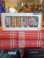 Vintage Luminarc Shot Glass Set Of 6 Different Liquor Logos 2 oz Shooters NIB picture