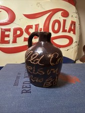 Antique Mini Jug 1800s Stoneware Whiskey Advertising Old Continental Kentucky picture