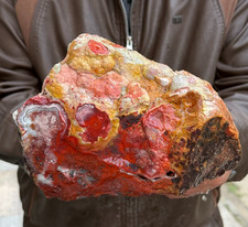 7.7LB Natural Raw Mexican Crazy Lace Agate Rough Quartz Crystal Mineral picture