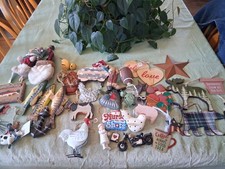 Large Assortment Of 35 Christmas ONAMENTS_Read Description picture