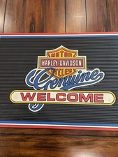Vintage 1970's Harley Davidson Rubber Rug/Mat 35
