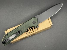 BNB Palisade Ti Coated D2 OD Green G10 Button Lock Drop Point picture