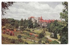 Mohonk Lake New York c1950's Lake Mohonk Mountain House, hotel, flower gardens picture