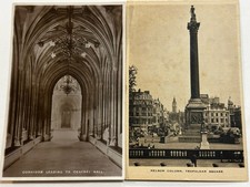 Vintage WW2 WWII Era Postcards England Parliament  & Trafalgar picture
