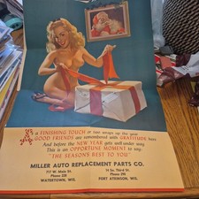RARE Vol. 1 GIL ELVGREN Brown & Bigelow Fold-Out Advertising Booklet 5 Pin-ups picture