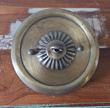 Vtg Lavery & Co Brass Ceiling Canopy Kit 5