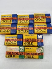 Vintage Lot Of 10 Palmolive Gold Deodorant Bars Of Soap Colgate-Palmolive NOS picture