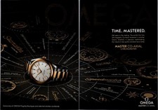 2014 • Omega Co-Axial Watch Rose Gold Print Ad • 2000's Fashion FA.22 picture