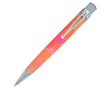 Retro 51 Tornado Cosmic Swirl Rollerball Pen in Pink & Orange - NEW in Box picture