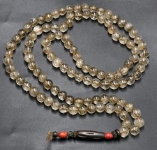 Himalayan Nepalese Old Crystals Beads Mala 108 Beads  picture