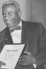 American former baseball player Jackie Robinson of Brooklyn Dodger- Old Photo 12 picture