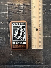 Vintage Voters For Choice Pin Button - Pearl Jam L7 Neil Young 90s Pro Choice picture