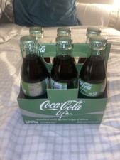 2014 Coca-Cola Life 6 Pack 8oz Glass Bottles  Sealed Soda Cane Sugar & Stevia picture