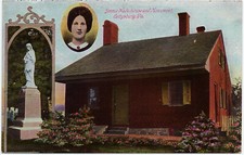 1907-15 Gettysburg PA Postcard Jennie Wade House and Monument Grave Civil War DB picture