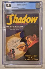 PULP: The Shadow Pulp July 15 1938 CGC 5.0 The Golden Vulture- Maxwell Grant VG picture