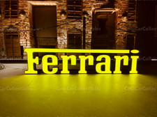 Ferrari Dealership Sign - Lighted Car Sign - Illuminated  Automobilia Garage picture