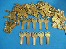 FIFTY LOCKSMITH SOLID BRASS KW1 KEY BLANKS FITS KWIKSET MADE IN USA  50    picture