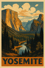 Yosemite National Park Vintage Poster c1930s - 24x36 picture